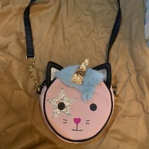 Betsey Johnson pink kitty purse